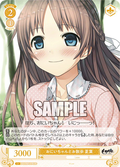 おにいちゃんとお散歩 夏葉