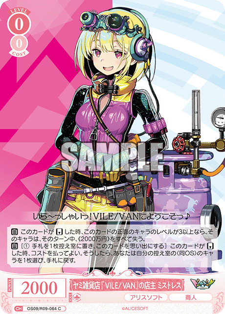 ヤミ雑貨店『VILE/VAN』の店主 ミストレス