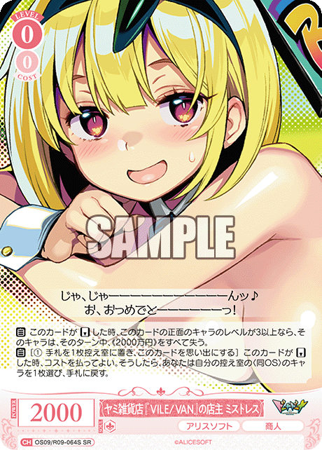 ヤミ雑貨店『VILE/VAN』の店主 ミストレス